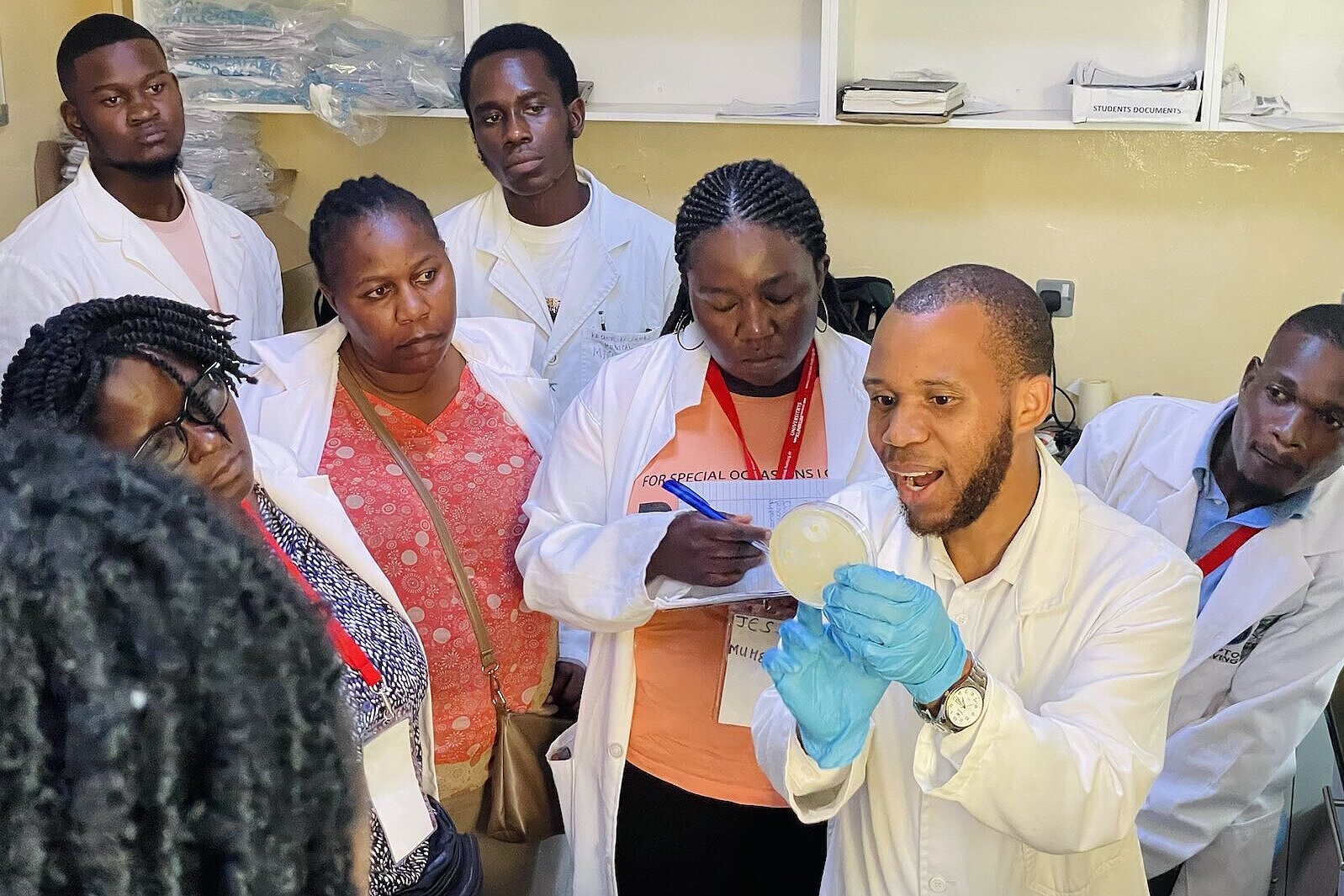 group in lab